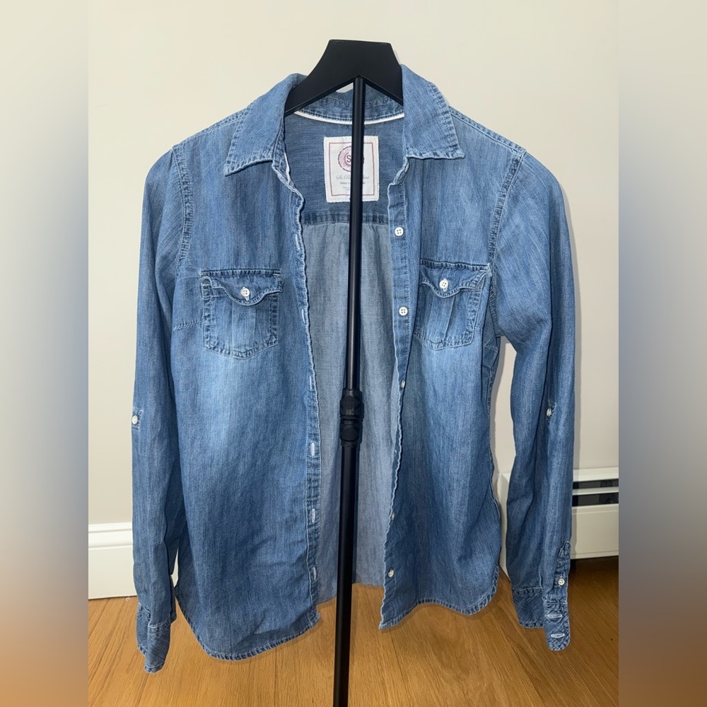 SO Authentic Blue and Red Denim Shirt - Picture 3 of 8